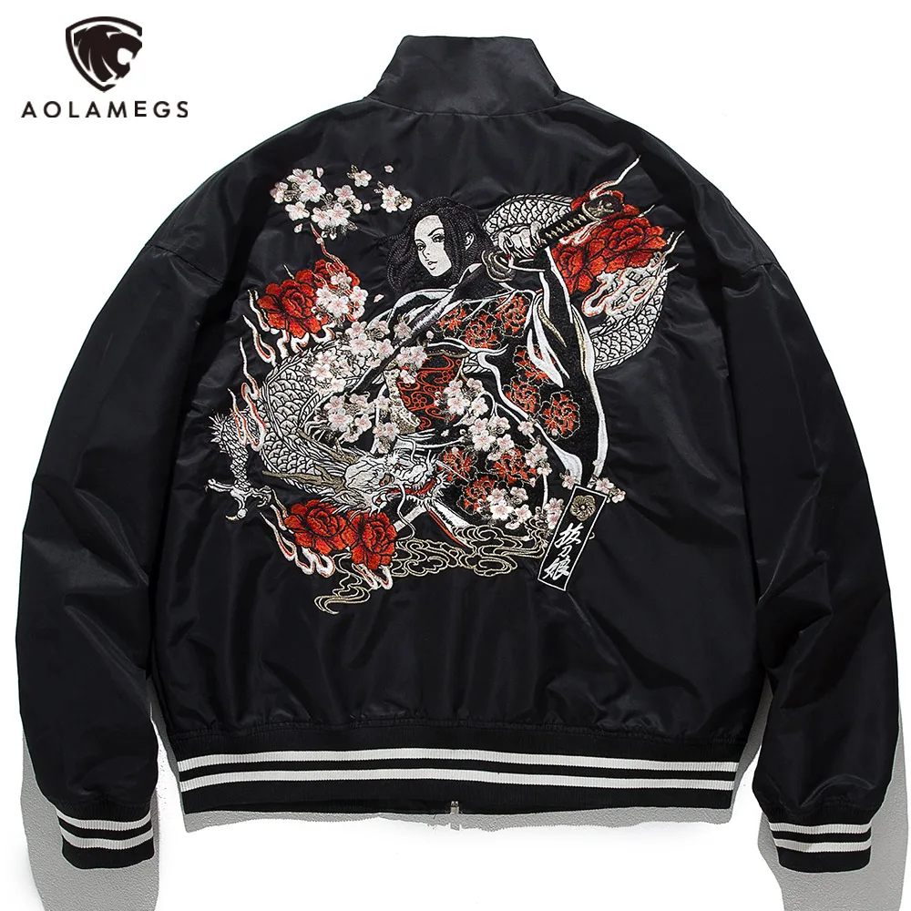 

Harajuku Winter Jacket Japanese Embroidery Down Men's Jacket Casual Hip Hop Baseball Uniform Coats High Street Fashion Clothes