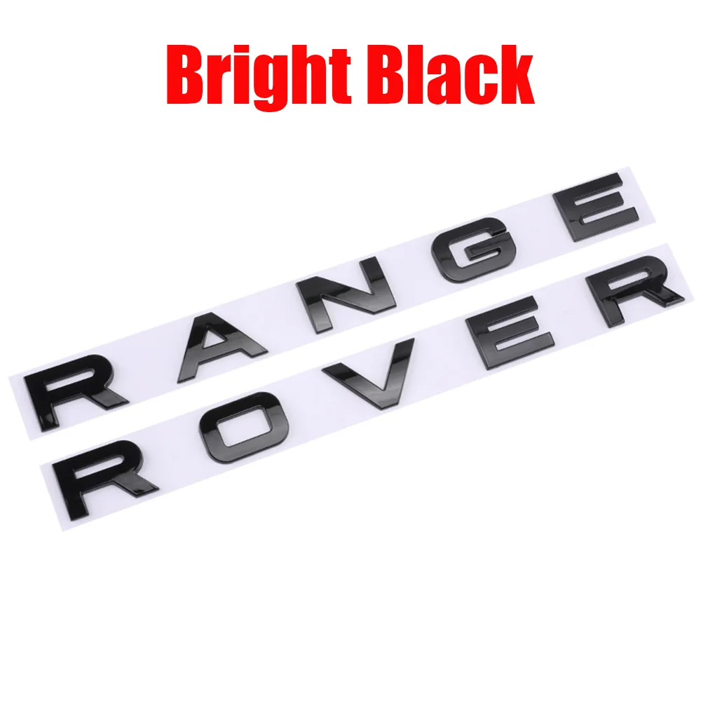 

Для Land Rover логотип RANGE ROVER Aurora Range Rover Sport капот передняя английская буква задняя дверь логотип 3D наклейка ABS