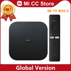 ТВ-приставка Xiaomi Mi TV Box S 4K Ultra HD Android TV 9,0 HDR 2 ГБ 8 ГБ WiFi DTS многоязычный смарт-приставка Mi Box S медиаплеер