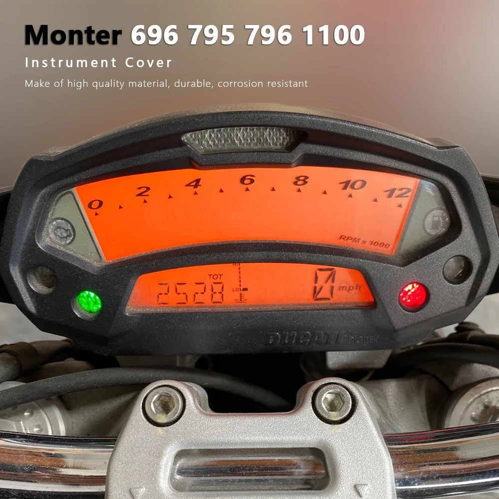 

Instrument Cover for Ducati Monster 696 796 1100 Dashboard Shell LCD Display Speedometer Tachometer Case Motorcycle Accessories