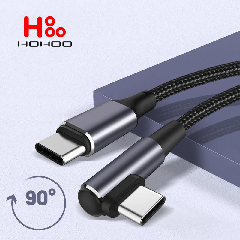 100 Вт USB C Линия 90 градусов для iPhone 15 16 Pro Max iPad MacBook Xiaomi 14 12 11 Redmi K70 60 50 40 Nota 11T Huawei P70 Mate