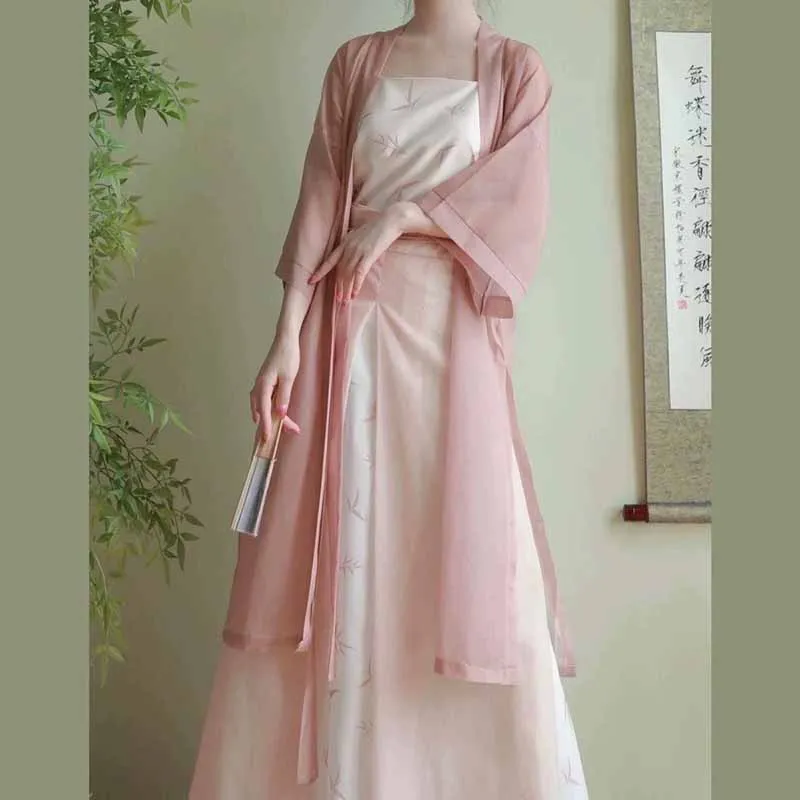 Китайское платье ханьфу большого размера 10XL современный и улучшенный тонкий
