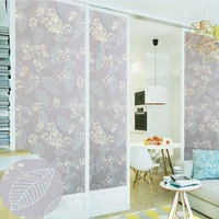 green leaf privacy window film 3d non adhesive glass stickers for living room kitchen