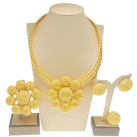 gold jewelry 24k original wedding dresses for women 2022 bride jewelry sets yulaili