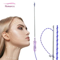 fishbone molding collagen facial tensioners cog l w blunt cannula 18g 100mm 120mm for breast buttock arm cheek face
