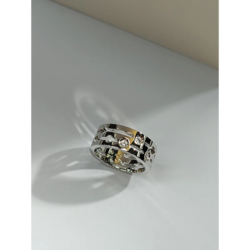 Кольцо-импульс женское из серебра пробы