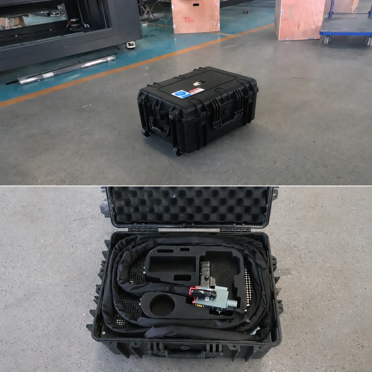 Фото Лазерная установка ACCTEK 300W 500W для импульсной очистки металлических поверхностей, ручной волоконный лазерный очиститель для дерева №2