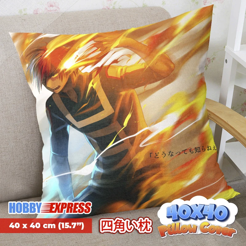 

Hobby Express 40x40cm Square Japanese Anime Dakimakura Throw Pillow Cover Case Otaku Waifu