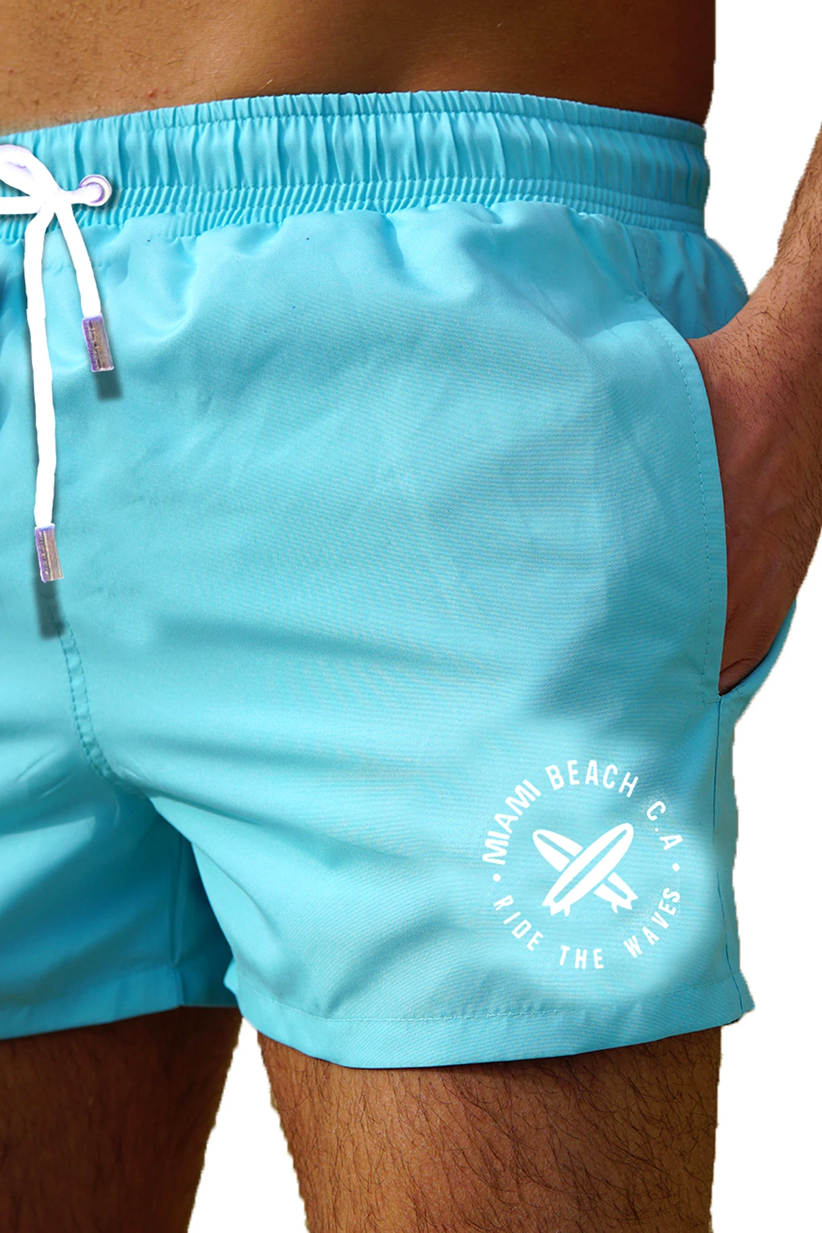 Быстросохнущие водоотталкивающие однотонные базовые модели Короткие Размеры