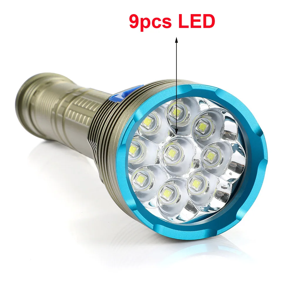 

LOFAM Ультра яркие белые/желтые фонари для дайвинга 9 шт.