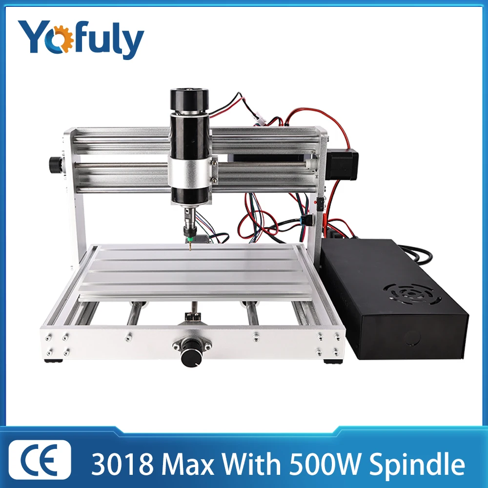 CNC 3018 Max With 500w Spindle Metal Milling Engraving Machine 20W Laser Engraver DIY CNC Wood Router Cut MDF Stainless Steel