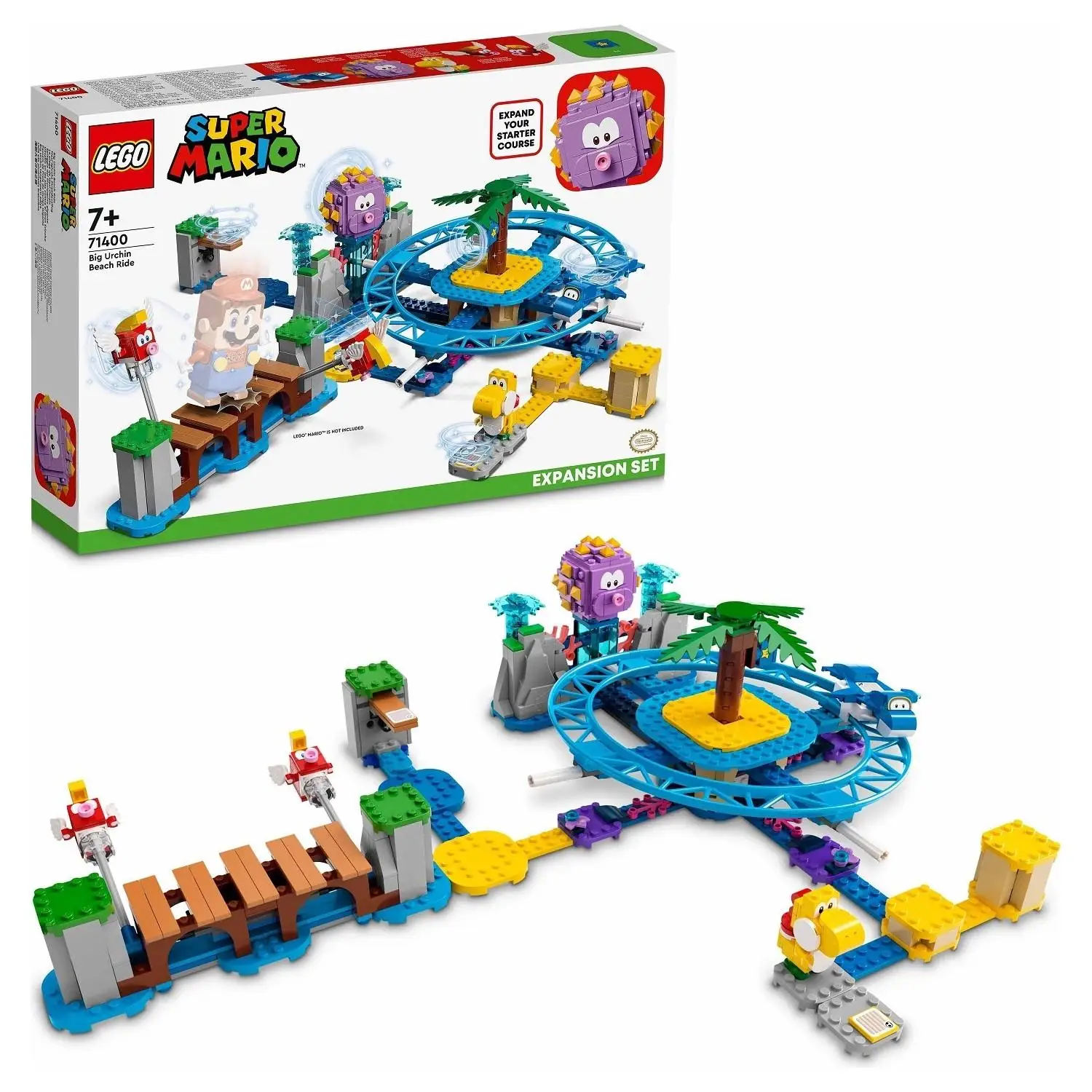 Set for adventure Lego®Super Mario™Big urchin on beach cart 71400-set making collectible toys | Blocks