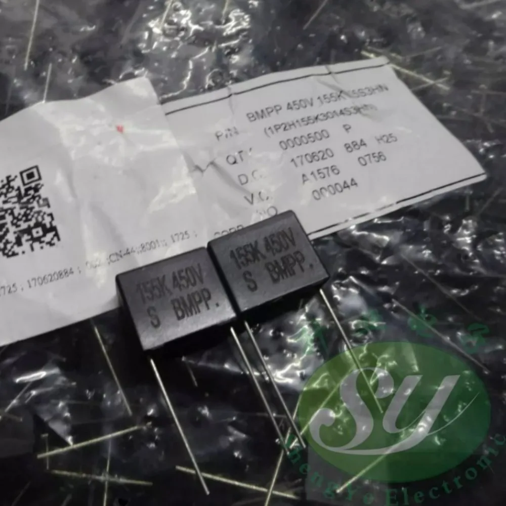 10 шт.лот BMPP 1.5uf 450V 1u5 155 K, новый пленочный конденсатор 15 мм (art.: 3920db274fd11) - 3920db274fd11
