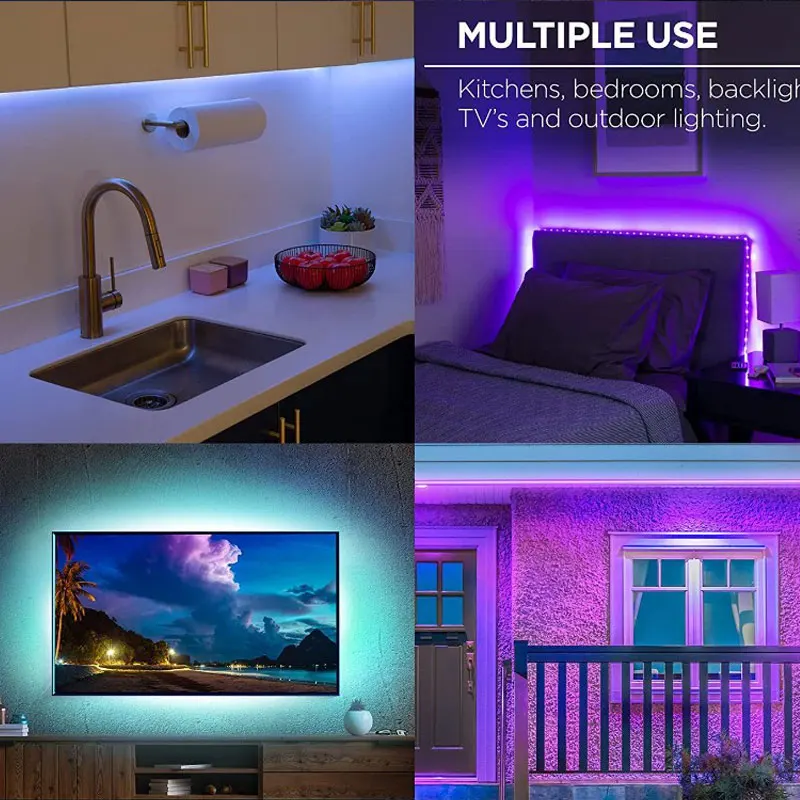 RGB-подсветка для ТВ-монитора 5 В 5050 30 светодиодов/м