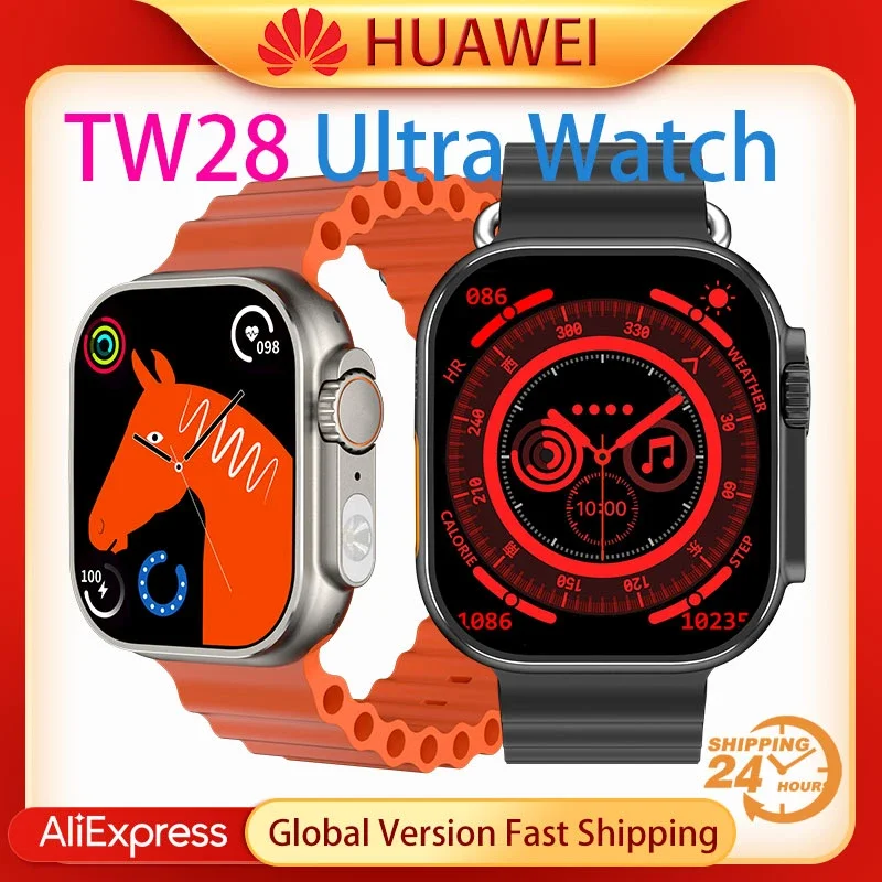 

HUAWEI Watch TW28 Ultra Smart Watch with LED Flashlight 2.1" Big Screen Sports Smart Watch Mens Bluetooth Calling Watch 2023 New