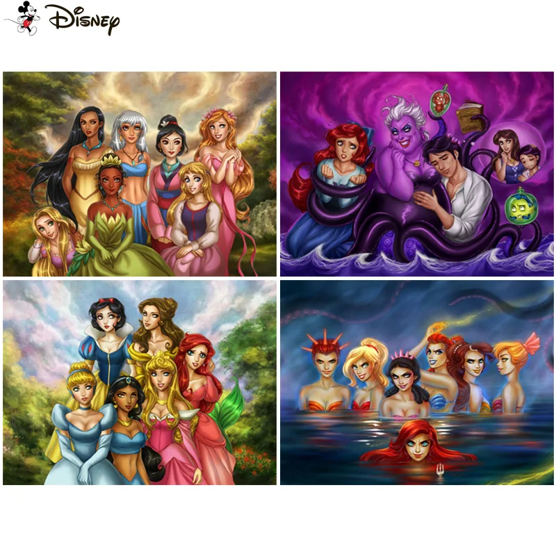 

Алмазная вышивка «мультяшная принцесса»