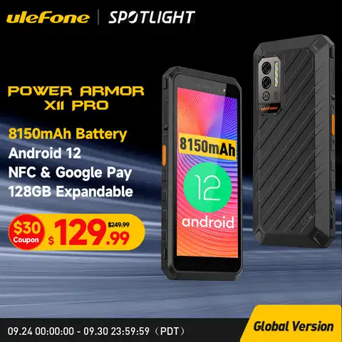 Ulefone Power Armor X11 Pro Защищенный телефон 8150 мАч 64 ГБ ПЗУ Водонепроницаемый смартфон NFC 2,4G/5G WiFi Мобильные телефоны