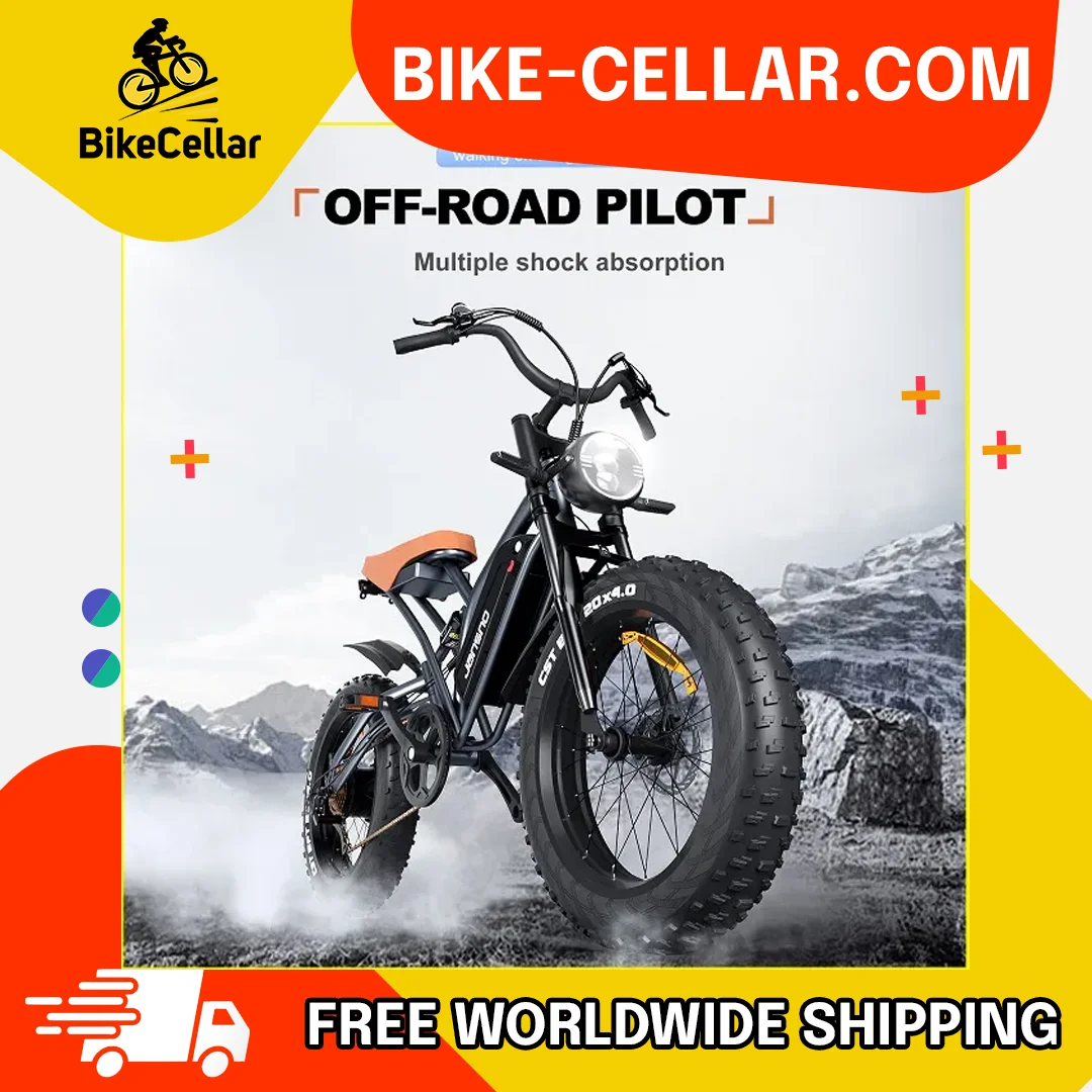 

Jansno X50 Wide Fat Tire 20 Inch Mountain Ebike Variable Speed Travel Retro Off Road Beach Motorcycle Power Electric Bicycle