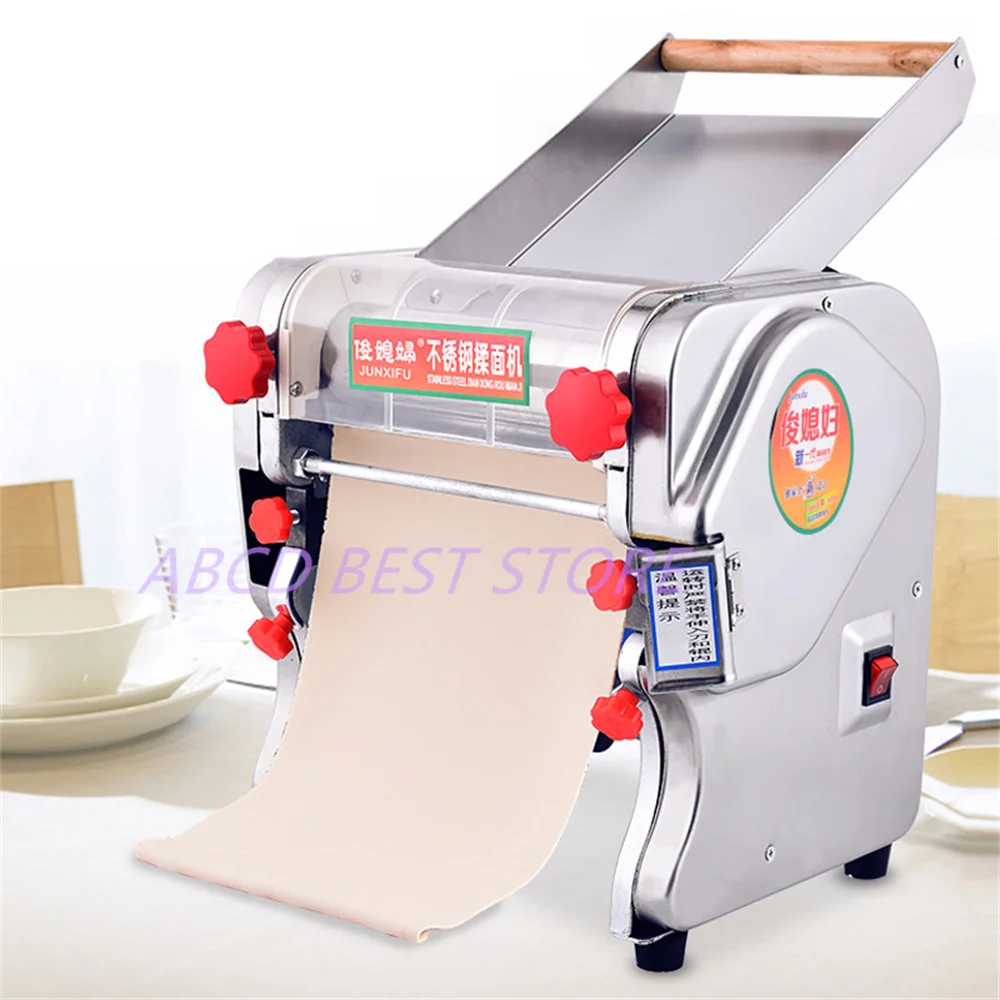 

Commercial 2mm ,6mm,18mm Electric 220v Noodles Making Pressing Machine Pasta Maker Noodle Cutting Machine Dough Roller Home Use