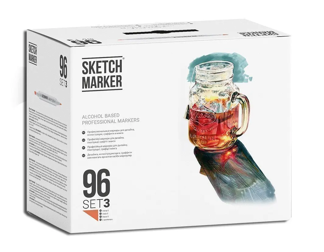 Рисунок 1 - Набор маркеров на спиртовой основе Sketchmarker 3 96шт