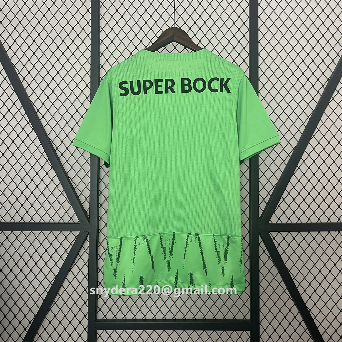 2024/25 Мужская зеленая быстросохнущая одежда Lisbon Third Away тренировочная футбольная