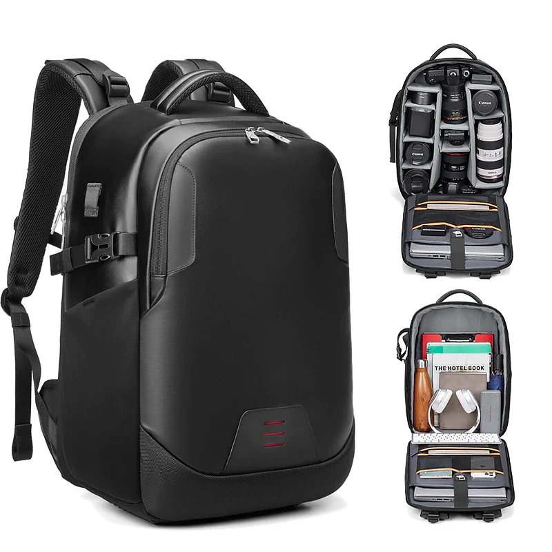 

Водонепроницаемый рюкзак для фотоаппарата, вместительная сумка для профессиональных дронов в современном стиле, уличный ранец для SLR-камер,