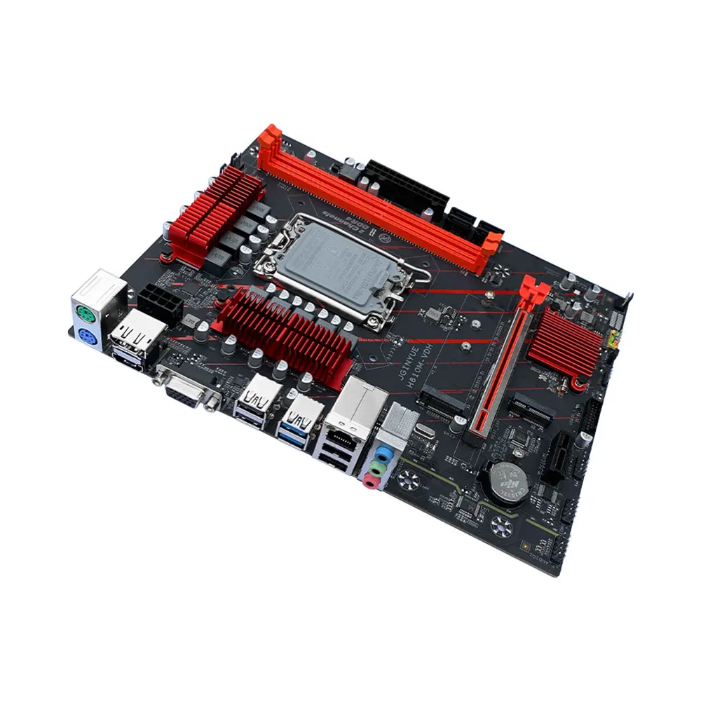 Материнская плата JGINYUE H610M LGA 1700 с поддержкой Intel Core i3/i5/i7/i9 процессор 12-го поколения