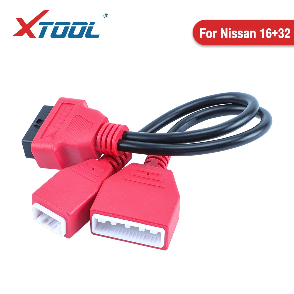 XTOOL OBD2 Diagnostic cables for Nissan 16pin +32pin cables for nissan OBD2 works for X100PAD3 A80 D8 D9