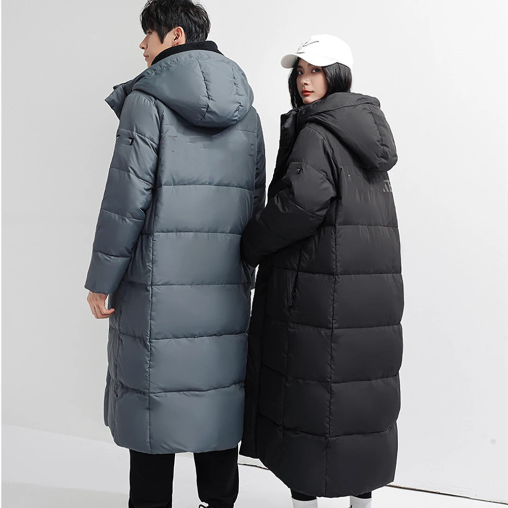 2022 Fashion Couples Thicken Down Coats For Men Winter Warm Windproof Casual Bread Long Hooded Women Puffer Jackets 215