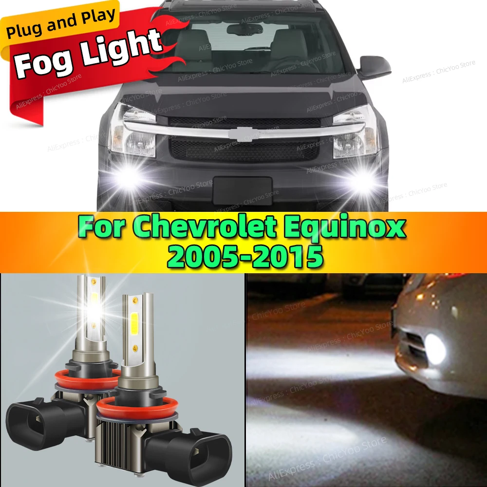 2 шт. 6000K светодиодные автомобильные противотуманные фары передняя лампа Plug and Play