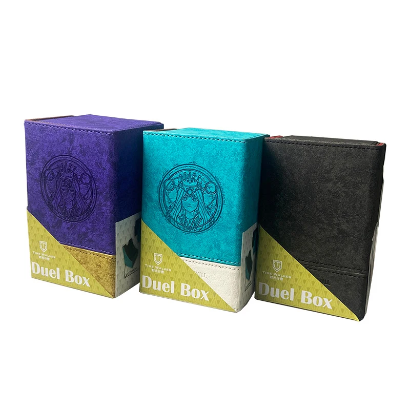 

TW Matte Leather Board Game Storage Box Goddess Competitive Duel Box PTCG Magical Cards Deck Box Gathering Classic Cards Case