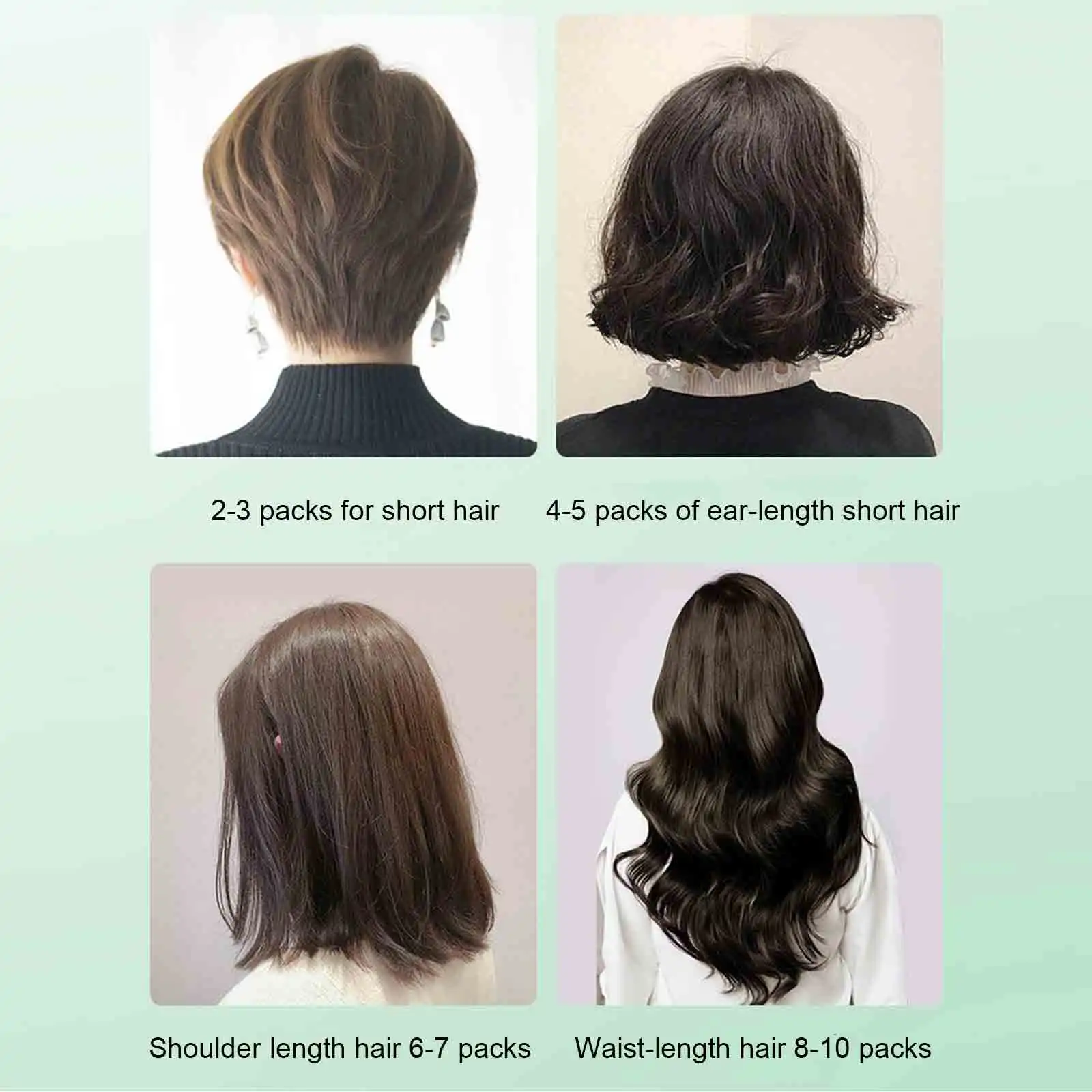 30 мл * 10 упаковок натуральной растительной пузырьковой краски для волос мужчин и