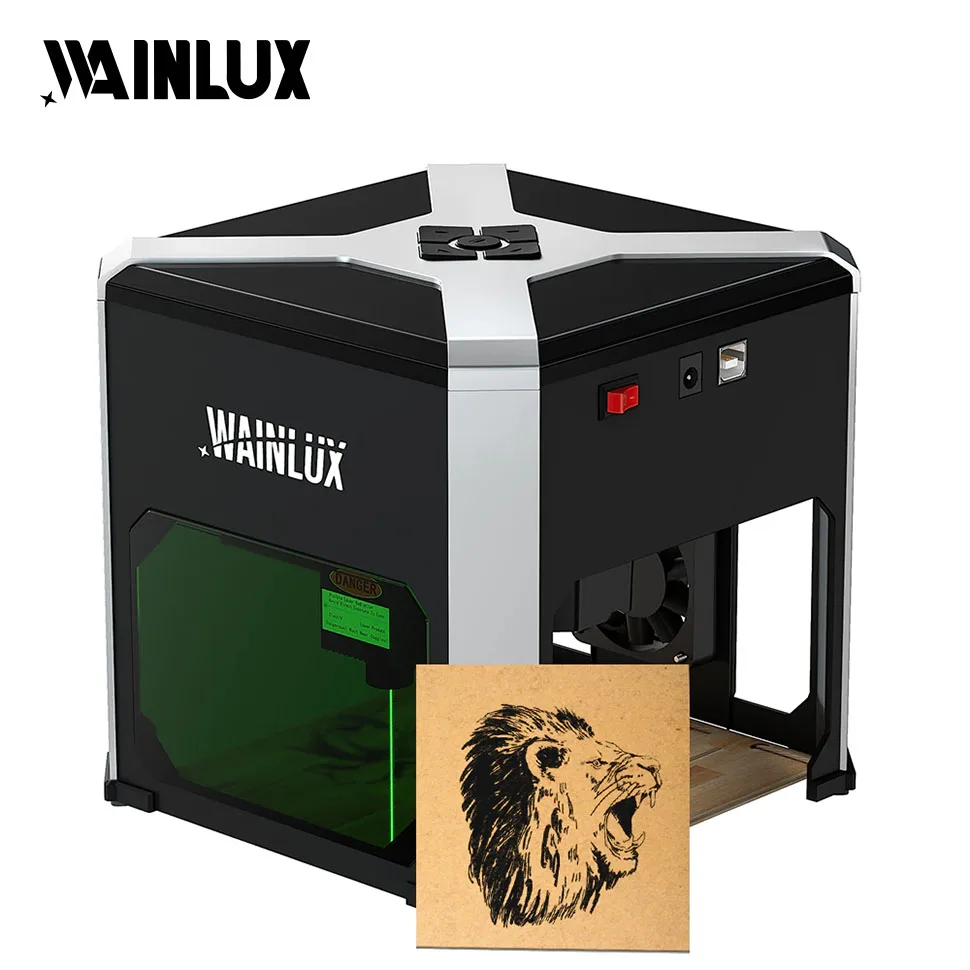 Лазерный гравер Wainlux K6 3000 МВт CNC Bluetoot мини лазерный гравировальный станок сделай