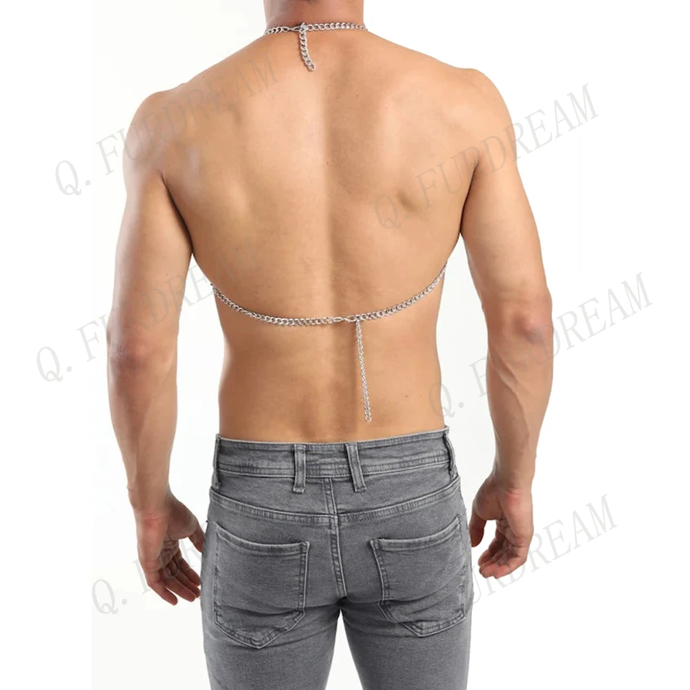 Женская цепочка на плечо Goth сексуальная металлическая в стиле панк Ювелирное