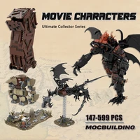 movie scene moc building block tower model the tree bricks the witch king toys ultimate collector series gifts