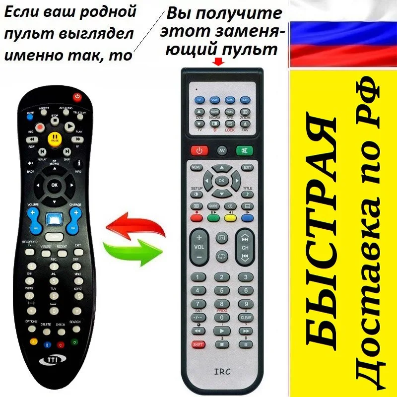 Заменяющий пульт для CISCO CRB18 TTI STB-3210 STB-3012 цифровой приставки IP TV - купить по
