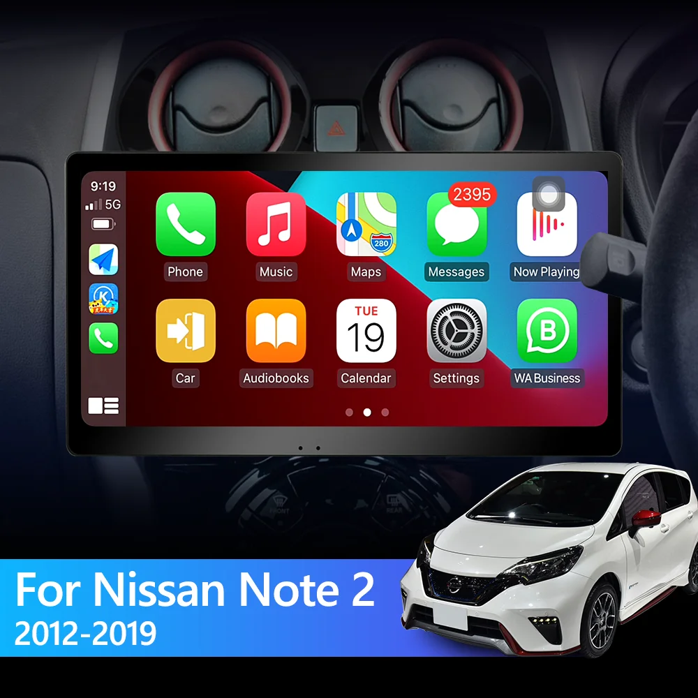 Eunavi 4G Carplay 2 Din Android авто радио для Nissan Note E12 2012 - 2019 Автомобильный мультимедийный