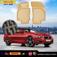 3D Car Floor Liner For BMW Series 4 F36 (13-21) Beige Waterproof Special Foot Pad Fully Surrounded Mat Accessories Rugs Nonslip