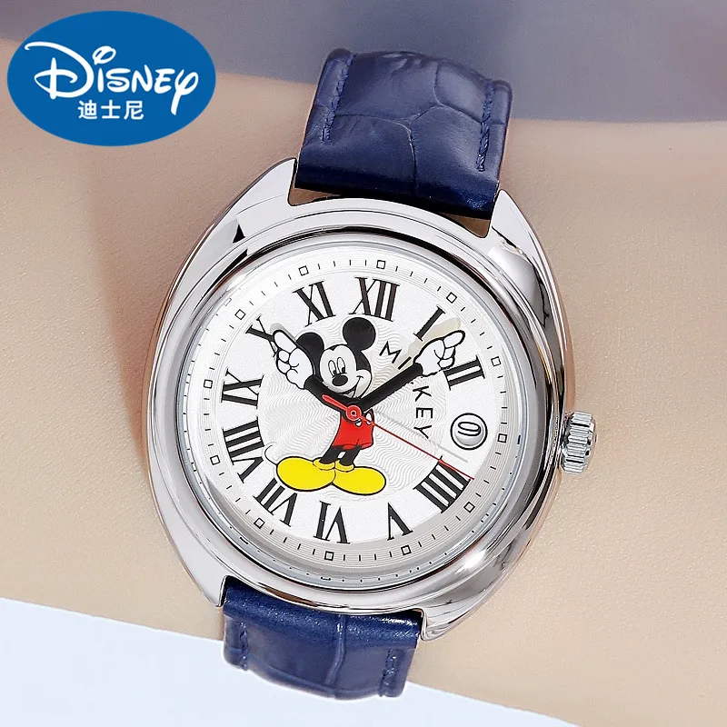Disney для мужчин часы унисекс кварцевые наручные Микки Маус мультфильм женский