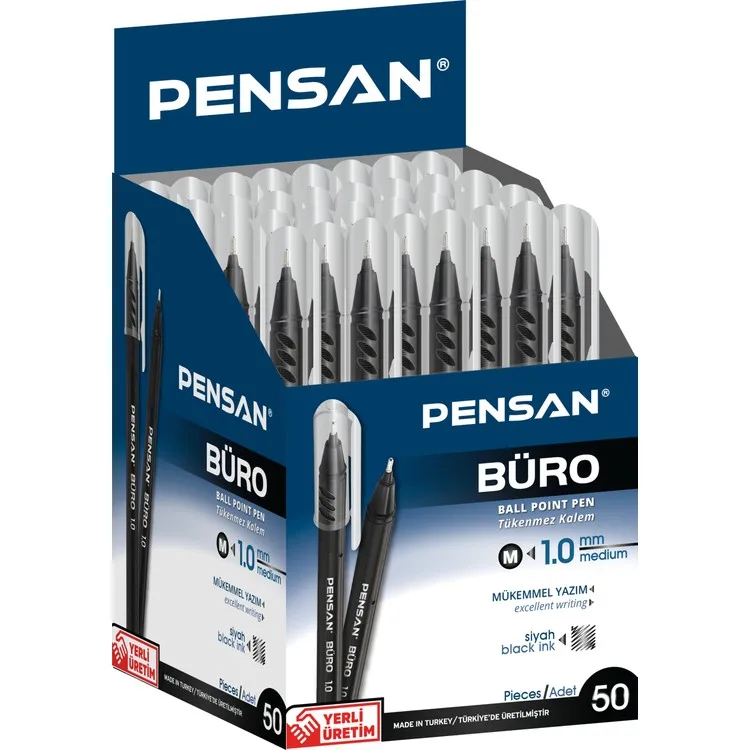 ШАРИКОВАЯ РУЧКА PENSAN ДЛЯ ОФИСА 1 ММ 2270 ЧЕРНЫЙ 50 LI