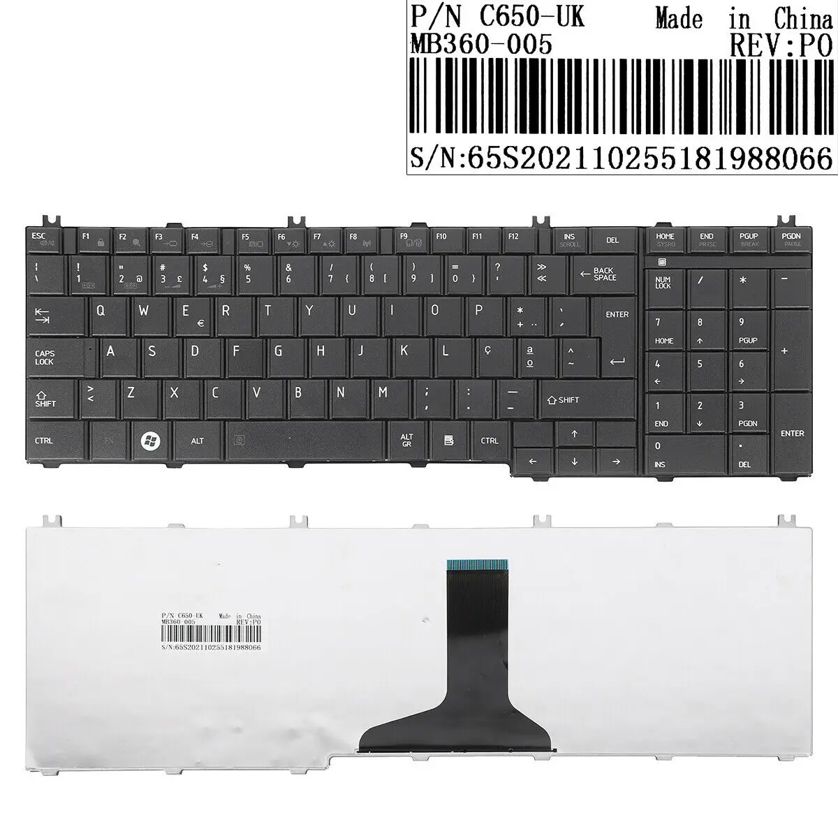 

Новая итальянская раскладка клавиатуры для TOSHIBA Satellite C650 C660 L650 L670 черная 6037B0049102 португальская