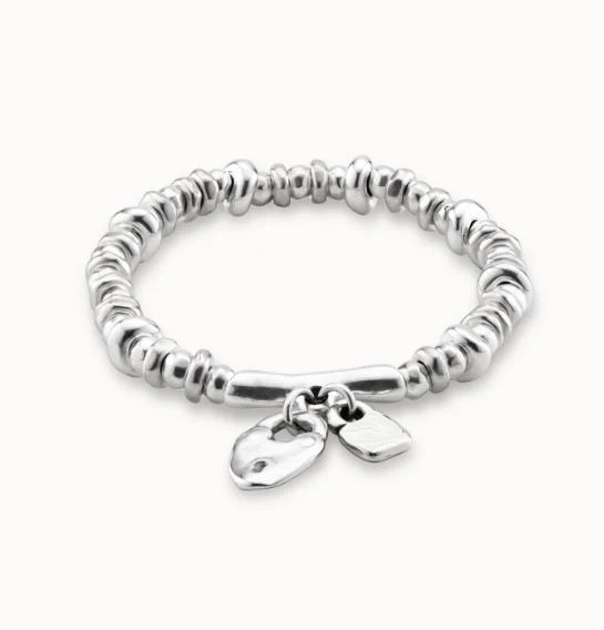 

2022 new fit UNO DE 50 fashion electroplating 925 silver 14k gold charm silver bracelet niche popular jewelry gift