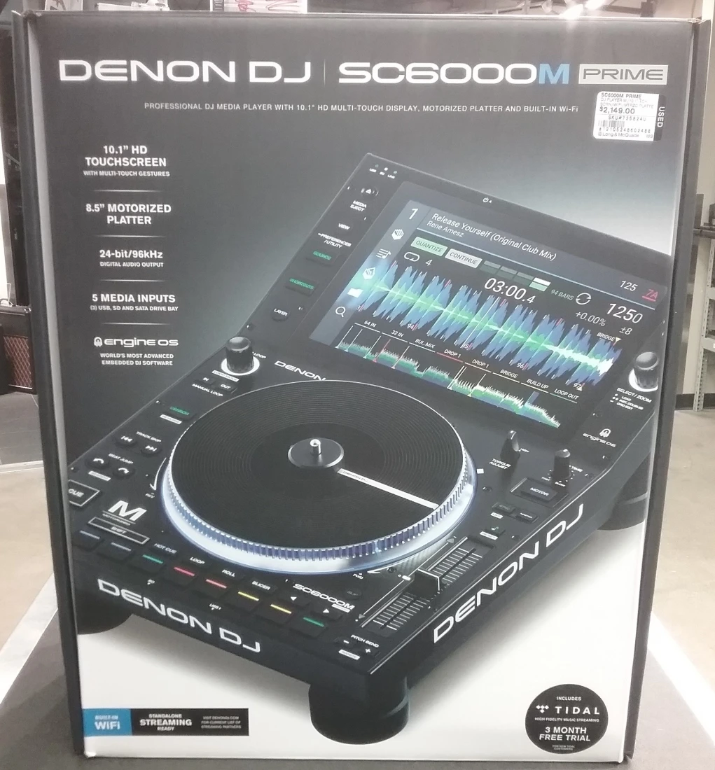 

Продажа в конце года, профессиональный диджейский медиаплеер Denon DJ SC6000M PRIME с мультисенсорным дисплеем 10,1, клубный max