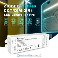 gledopto 2 wires cctdim zigbee 3 0 smart led strip controller work with smartthings alexa smartlife app voice rf remote control