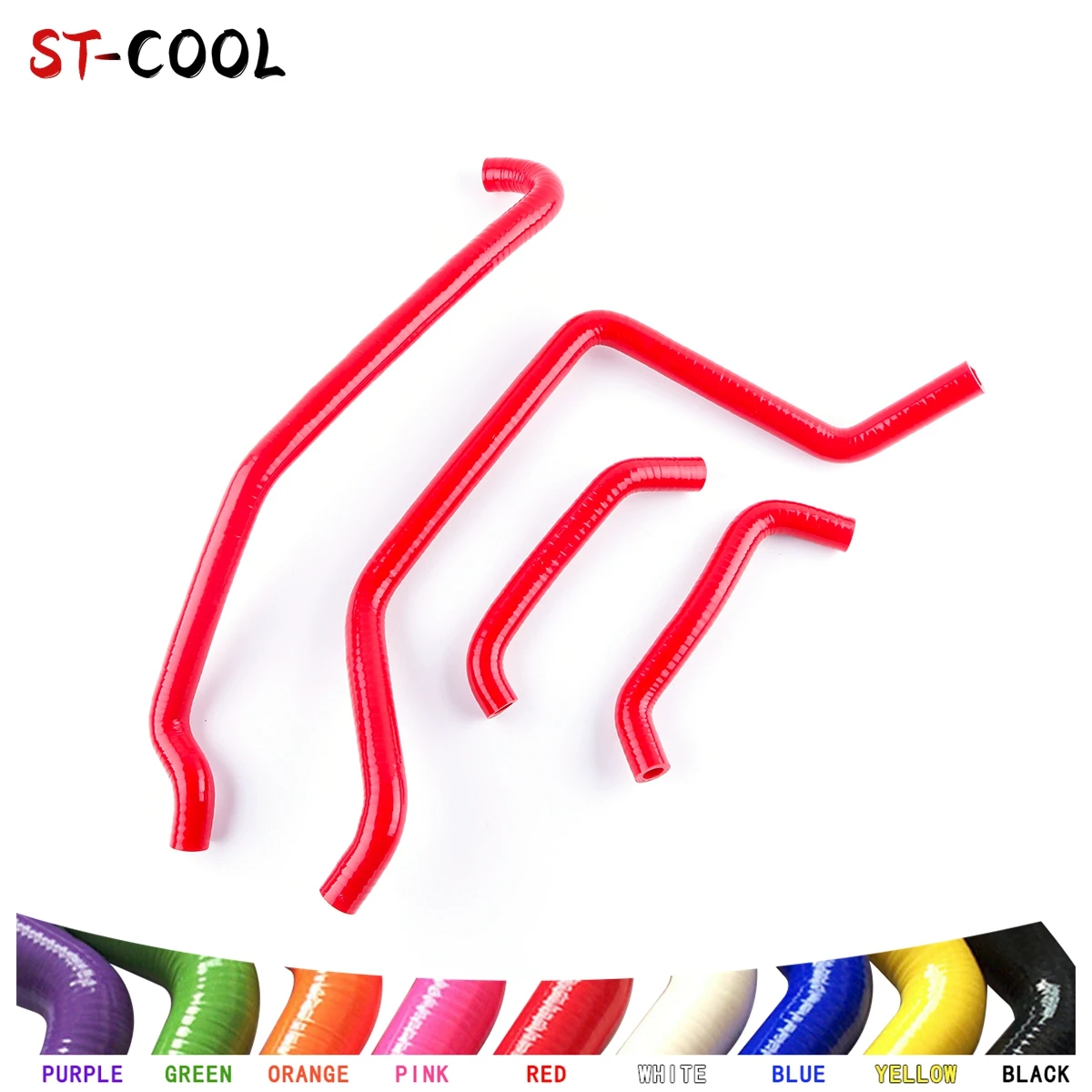 4Pcs Kit For 2006-2012 Can-Am DS250 DS 250 2007 2008 2009 2010 2011 ATV Silicone Radiator Hoses Set