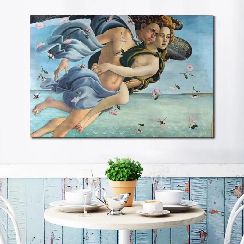 Картина маслом ручной работы холст искусство Рождение Венеры подробное