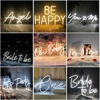 bride to be neon light sign for wedding decoration light up letters room decor one neon sign dimmable birthday led numbers