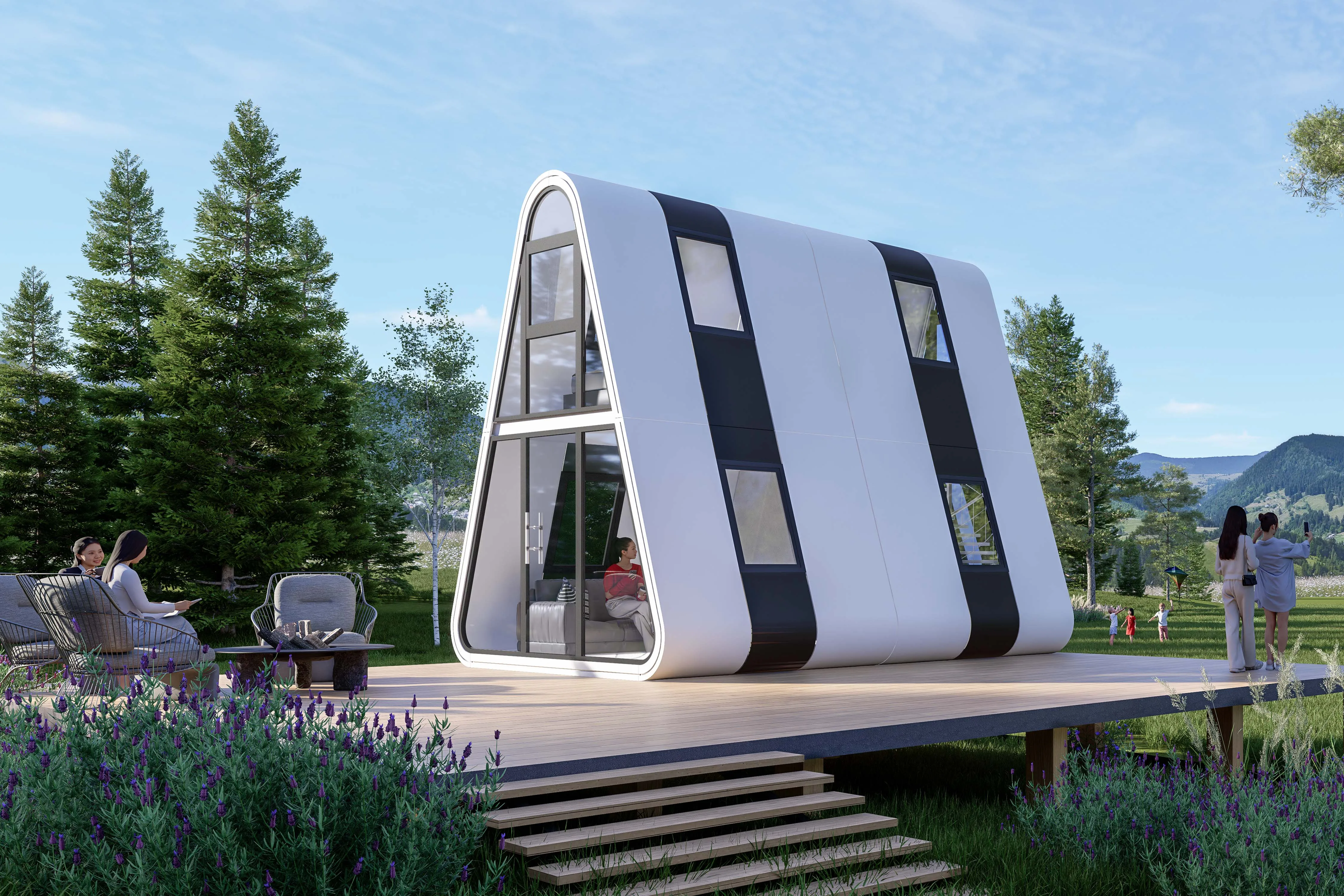 Треугольный дом