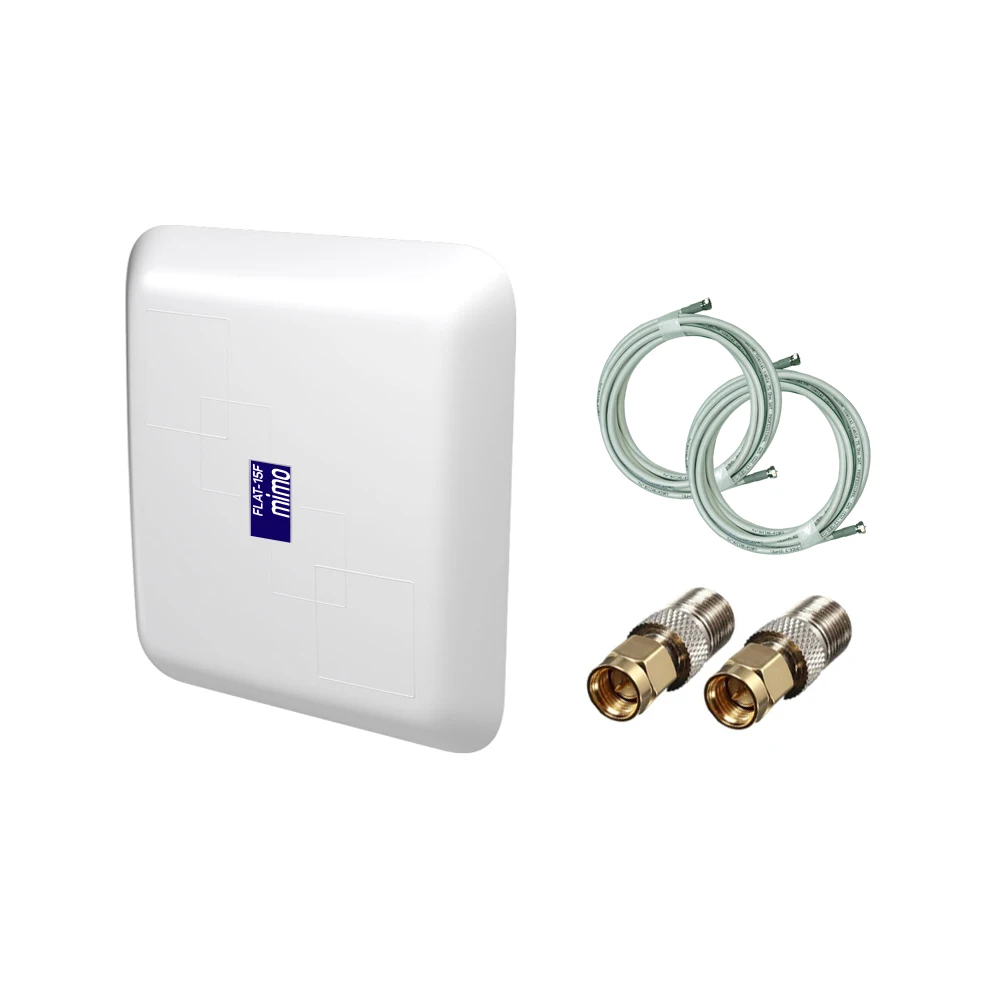 Антенна РЭМО BAS-2324 FLAT-15F MiMO панельная 3G\4G антенна 15db/усилитель интернет сигнала/для