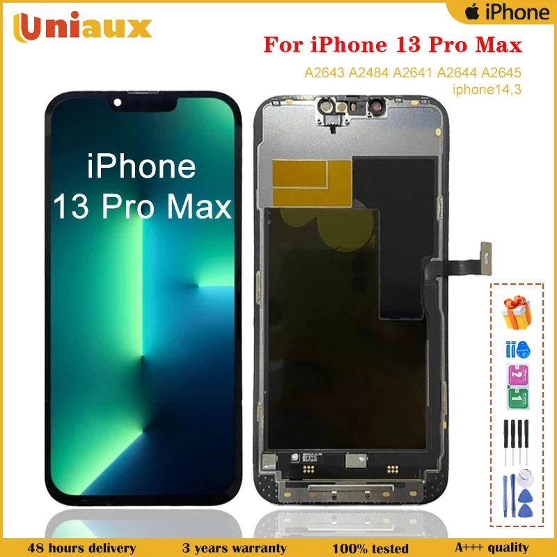 

ЖК-дисплей OLED для iPhone 13 13 Pro Max, сенсорный экран с дигитайзером в сборе для iPhone 13 Mini, запасные части